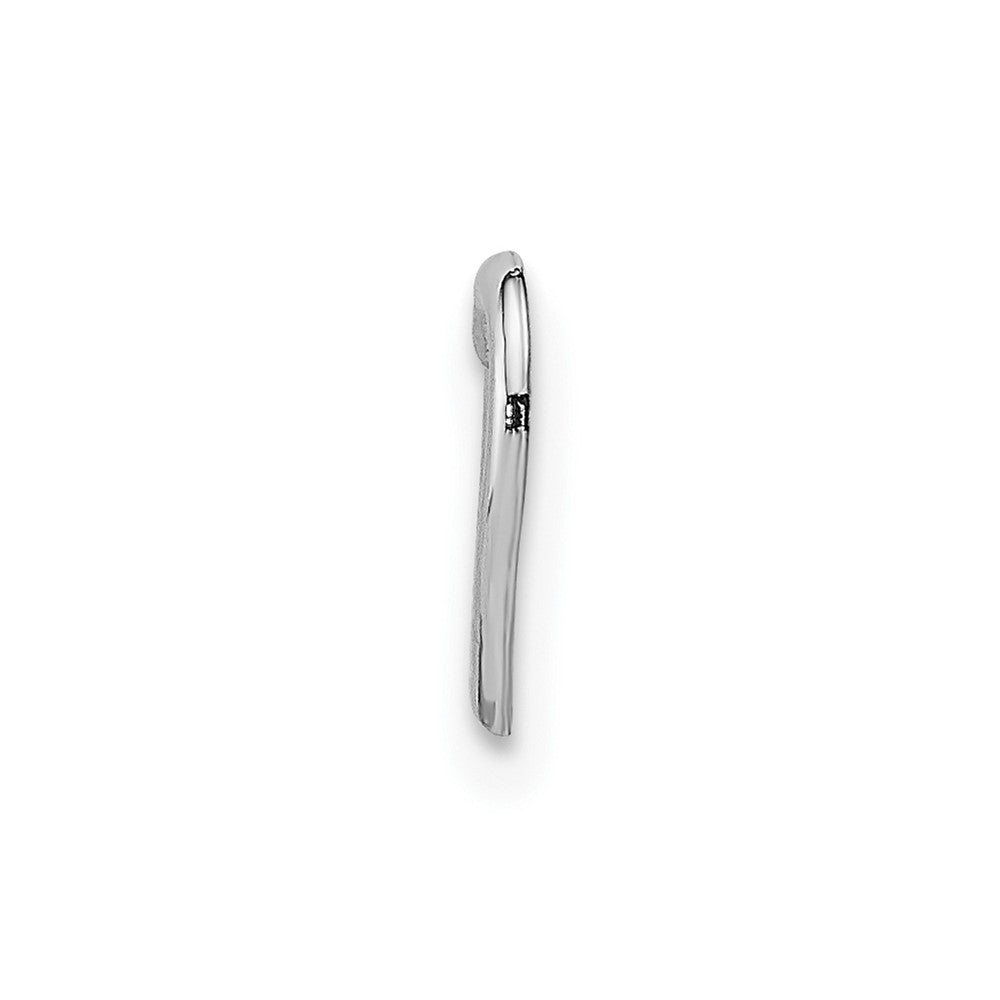 10K / 14K White Gold Polished Mini Floating Heart Slide - Product Photo