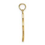 10K / 14K Yellow Gold Small Celtic Eternity Knot Charm - Product Photo