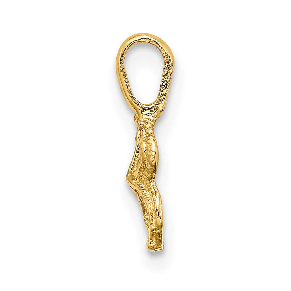 10K / 14K Yellow Gold Mini Starfish W/Fixed Bail Charm - Product Photo