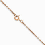 10K Rose Gold .7 mm Carded Cable Rope Chain Necklace 16"-24" - Product Photo