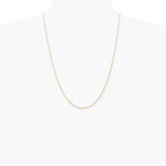 10K Rose Gold .7 mm Carded Cable Rope Chain Necklace 16"-24" - Product Photo