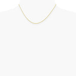 10K Yellow Gold .7mm Carded Cable Rope Chain Necklace 16"-24" - Product Photo