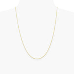 10K Yellow Gold .7mm Carded Cable Rope Chain Necklace 16"-24" - Product Photo