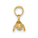 10K / 14K Yellow Gold 3-D Polished Mini Manatee Charm - Product Photo