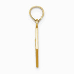 10K / 14K Yellow Gold Medical Disc Pendant - Product Photo