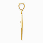 10K / 14K Yellow Gold Medical Disc Pendant - Product Photo