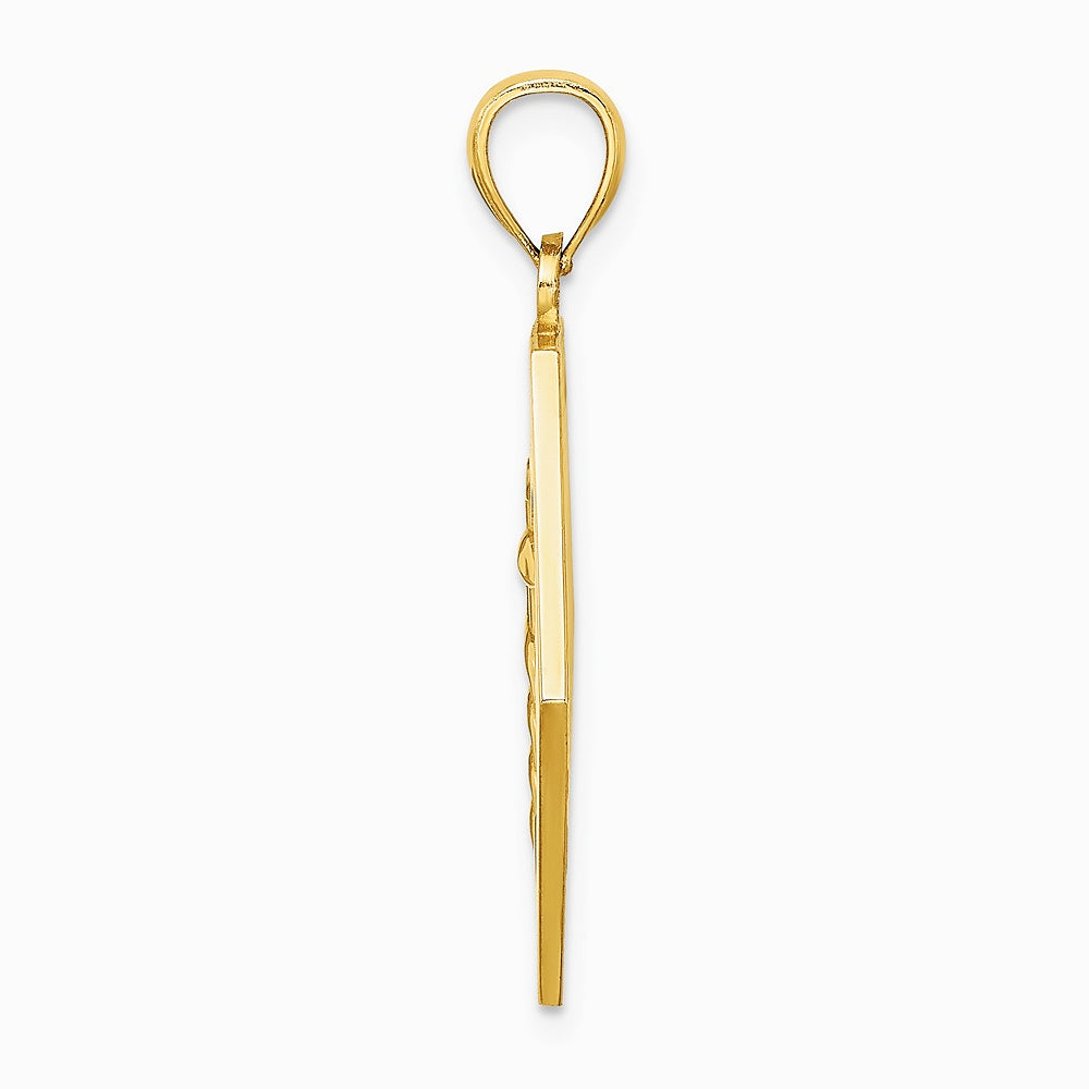 10K / 14K Yellow Gold Medical Disc Pendant - Product Photo