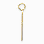 10K / 14K Yellow Gold Polished Small Cross Charm - Product Photo