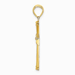 10K / 14K Yellow Gold Polished and Cut-Out Cross - Product Photo