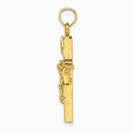 10K / 14K Yellow Gold INRI Crucifix Charm - Product Photo