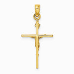 10K / 14K Yellow Gold INRI Crucifix Charm - Product Photo