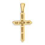 10K / 14K Yellow Gold Polished Cross Charm - Product Photo
