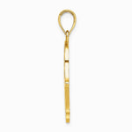 10K / 14K Yellow Gold Hamsa W/ Star Of David Charm - Product Photo