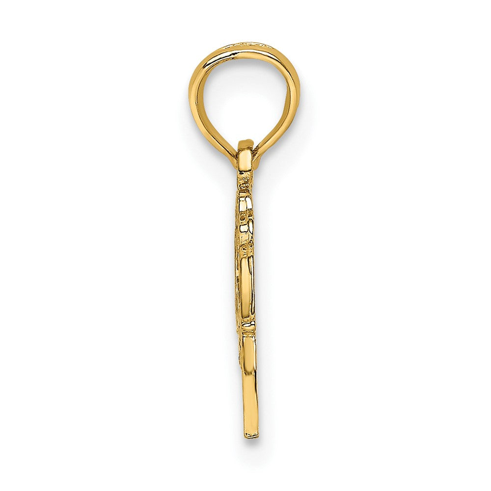 10K Block and Engraved GREAT GRANDMA Charm - Product Photo