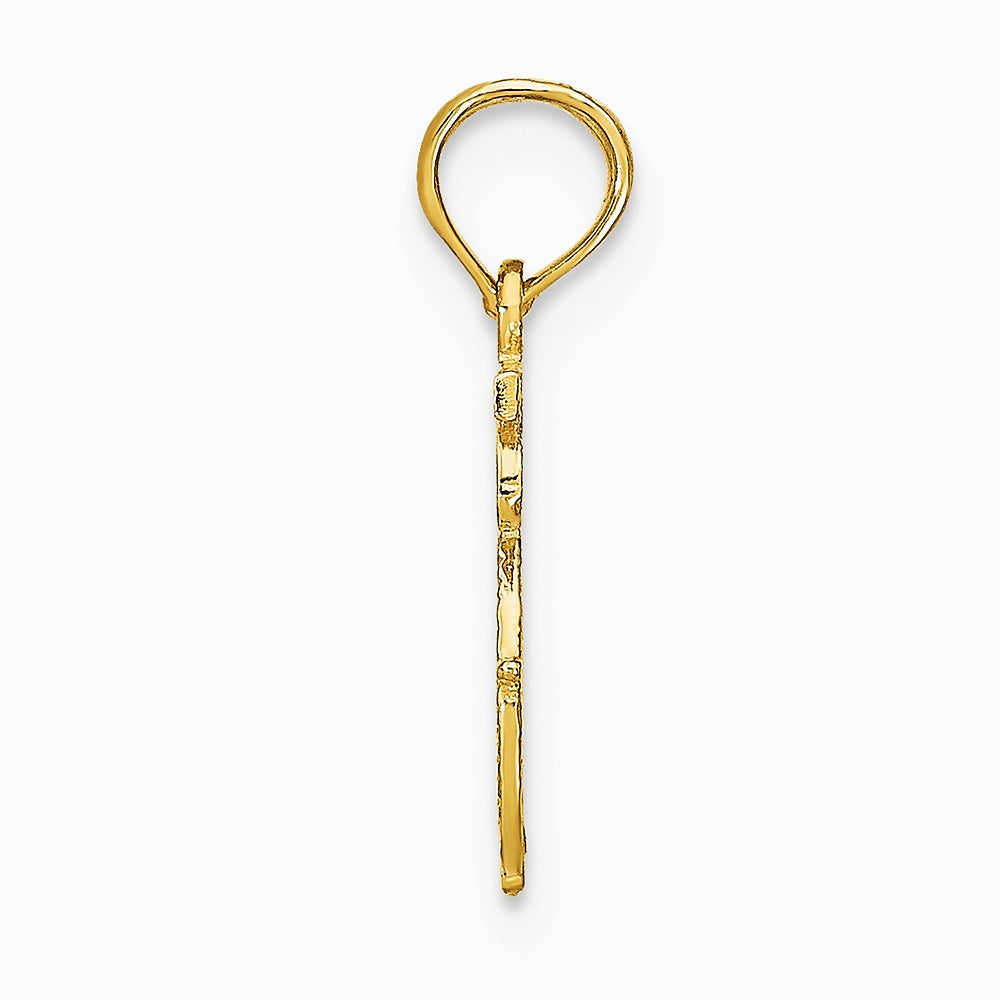 10K / 14K Yellow Gold ARIES Zodiac Charm - Product Photo