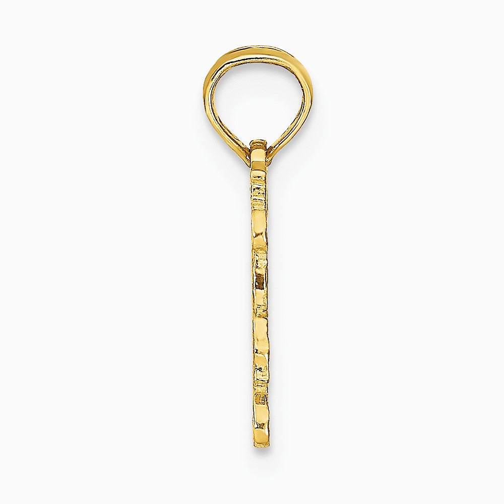 10K / 14K Yellow Gold TAURUS Zodiac Charm - Product Photo