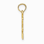 10K / 14K Yellow Gold GEMINI Zodiac Charm - Product Photo