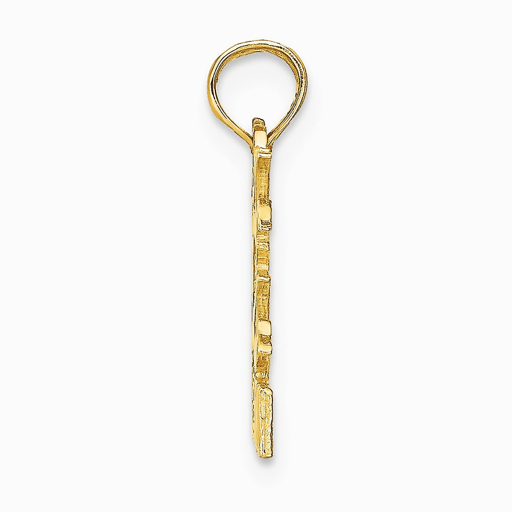 10K / 14K Yellow Gold GEMINI Zodiac Charm - Product Photo