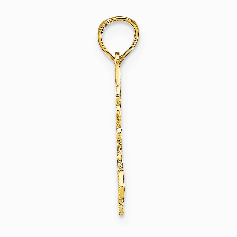 10K / 14K Yellow Gold SCORPIO Zodiac Charm - Product Photo