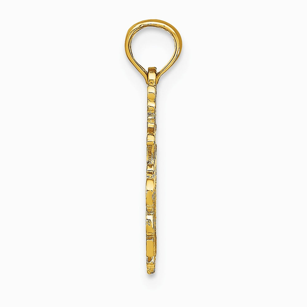 10K / 14K Yellow Gold SAGITTARIUS Zodiac Charm - Product Photo
