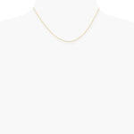 10K Yellow Gold .5mm Carded Curb Chain Necklace 16"-24" - Product Photo