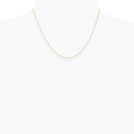 10K Yellow Gold .5mm Carded Curb Chain Necklace 16"-24" - Product Photo