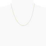 10K Yellow Gold .5mm Carded Curb Chain Necklace 16"-24" - Product Photo
