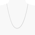 10K White Gold .95mm Carded Cable Rope Chain Necklace 16"-24" - Product Photo
