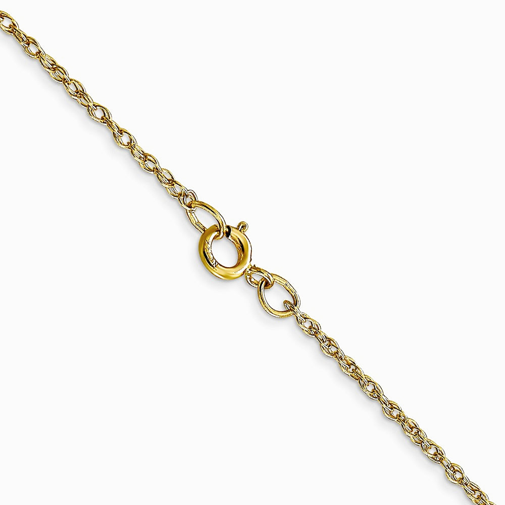 10K Yellow Gold .95mm Carded Cable Rope Chain Necklace 16"-24" - Product Photo