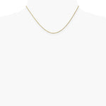 10K Yellow Gold .95mm Carded Cable Rope Chain Necklace 16"-24" - Product Photo