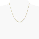 10K Yellow Gold .95mm Carded Cable Rope Chain Necklace 16"-24" - Product Photo