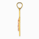 10K / 14K Two-tone Latin Crucifix Charm - Product Photo