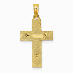 10K / 14K Two-tone Latin Crucifix Charm - Product Photo