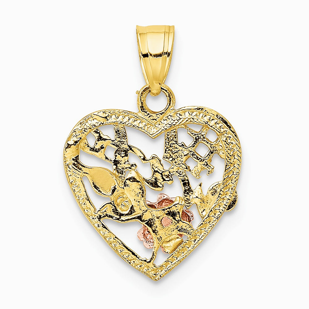 10K / 14K Two-tone with White Rodium 