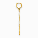10K / 14K Yellow Gold I HEART MY SHERIFF Charm - Product Photo
