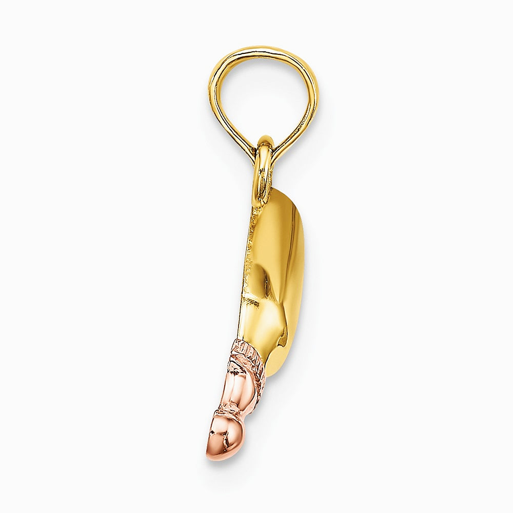 10K / 14K Two-tone Baby Bottle Charm - Product Photo