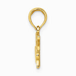 10K / 14K Yellow Gold I LOVE MY FIREFIGHTER Charm - Product Photo