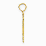 10K / 14K Yellow Gold RN Caduceus Pendant - Product Photo