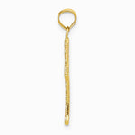10K / 14K Yellow Gold Fancy Cross Pendant - Product Photo