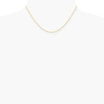 10K Yellow Gold 1.15mm Carded Cable Rope Chain Necklace 16"-24" - Product Photo