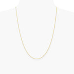 10K Yellow Gold 1.15mm Carded Cable Rope Chain Necklace 16"-24" - Product Photo