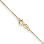 10k .5mm Box Chain - Product Photo