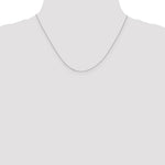 10k White Gold .5mm Box Chain - Product Photo