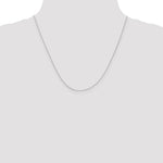 10k White Gold .5mm Box Chain - Product Photo