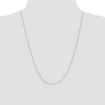 10k White Gold .5mm Box Chain - Product Photo