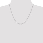 10K White Gold .7mm Box Chain - Product Photo