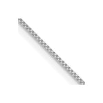 10K White Gold .7mm Box Chain - Product Photo