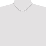 10k White Gold 1mm Box Chain - Product Photo