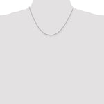 10k White Gold 1mm Box Chain - Product Photo