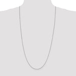 10k White Gold 1mm Box Chain - Product Photo